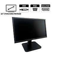 Монитор Acer Professional B226HQL / 22" (1920x1080) TN WLED / VGA, DVI, DP / Кабели подключения