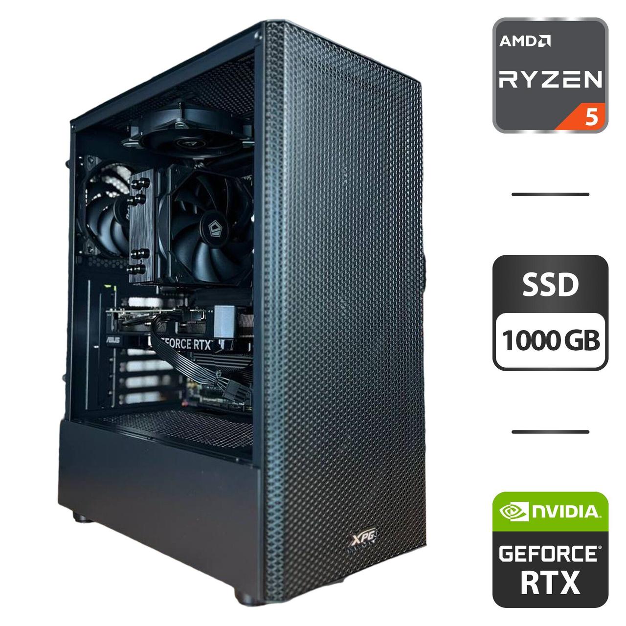 Новий ПК A-Data XPG Valor Mesh C Black MT/ Ryzen 5 7500F/ 32 GB RAM/ 1000 GB SSD/ GeForce RTX 4060 8GB/ 750W