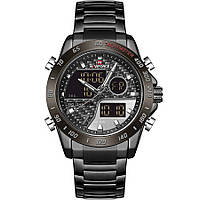Часы мужские наручные Naviforce Dnipro NF9171 Black-Gray NF9171 B/GY/B (15217-hbr)