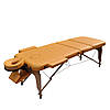 Масажний стіл дерев'яний ZENET ZET-1047 YELLOW розмір L ( 195*70*61), фото 2