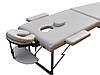 Складаний масажний стіл ZENET ZET-1044 CREAM розмір L ( 195*70*61), фото 2