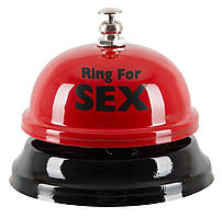 Дзвінок настільний "RING FOR SEX" бордовий sexstyle