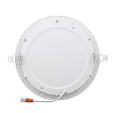 Светильник точечный врезной Євросвітло 18Вт круг LED-R-225-18 4200К, фото 5