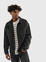 Рубашка джинсовая мужская S темно-серый BIG GASTINO ЦБ-00227261
