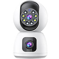 Поворотная PTZ WiFi камера видеонаблюдения, видеоняня uSafe IC-01DL-PTZ, с датчиком движения и LED+ИК