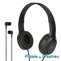 Наушники HOCO W24 Enlighten headphones with mic set Gold (2x1)