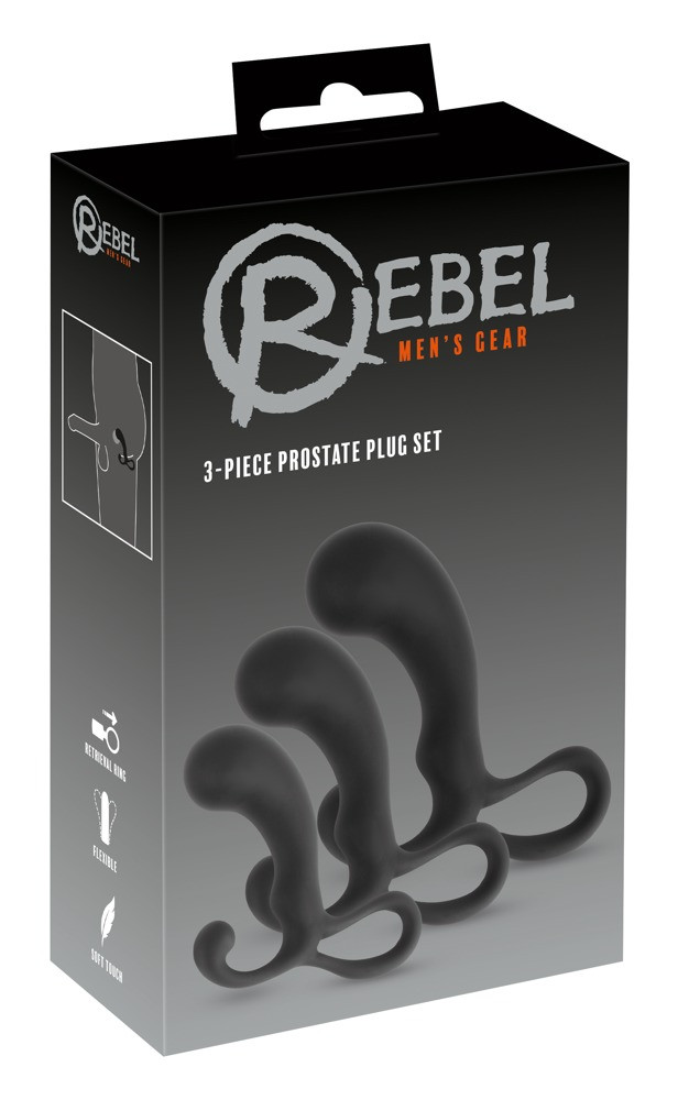 Набір масажерів простати Rebel 3-piece Prostate Plug sexstyle