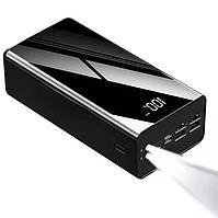 Повербанк с экраном и фонариком Smart 60000 mAh 115 Black (15341-hbr)