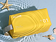 Косметичка прорезинена для басейну "JELLY WASH BAG 01". Розмір 23х11,5х11,5 см. Жовтий колір, фото 4
