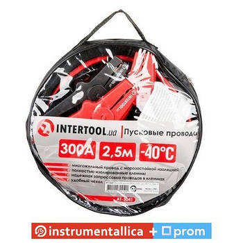 Пускові дроти 300 А 2.5 м до -40 °C чохол AT-3041 Intertool