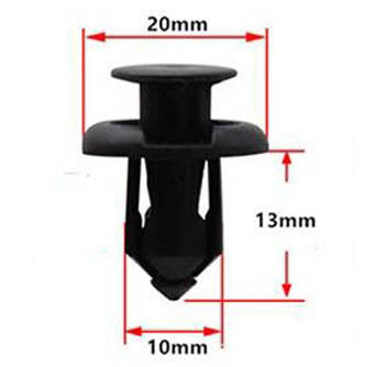 Кліпса криплення обшивки кузова Універсальна АвтоКрепеж з натискним штирком (1113), фото 1