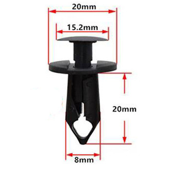 Кліпса криплення обшивки кузова Універсальна АвтоКрепеж з натискним штирком (3143), фото 1