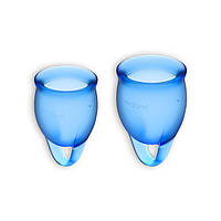 Вагінальні чаши набір Satisfyer Feel confident Menstrual Cup (dark blue) sexstyle