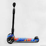 Самокат Best Scooter Maxi (складне кермо, світні колеса) арт. 82-961, фото 4