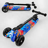 Самокат Best Scooter Maxi (складне кермо, світні колеса) арт. 82-961, фото 8