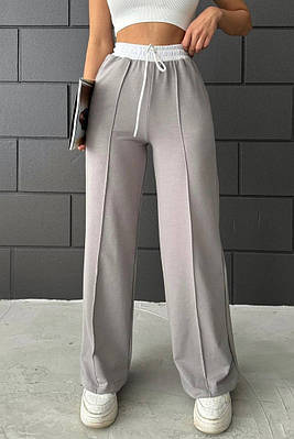 Штани жіночі сірого кольору р.46-48Fashion 177525T Безкоштовна доставка