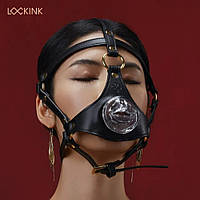 Маска для мінету Lockink Чорна sexstyle