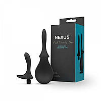 Анальний душ із двома насадками Nexus, чорний, 260 мл sexstyle