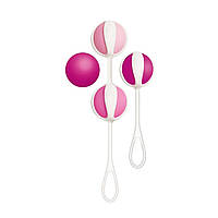 Набір вагінальних кульок Gvibe Mini зі зміщеним центром ваги рожеві, 14 х 2.2 см sexstyle