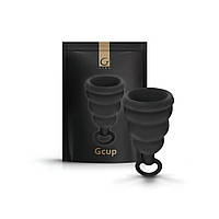 Менструальна чаша Gcup Gvibe, S, чорна, 6 х 3.5 см sexstyle