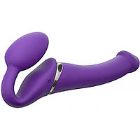 Безремневий страпон із вібрацією, Strap On Me — Strapless Vibrating, фіолетовий, 18 х 3.3 см sexstyle
