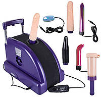 Секс машина Tapco Sales з набором вібраторів і фаллосів, фіолетова sexstyle