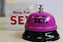 Дзвінок настільний "RING FOR SEX" малиновий sexstyle