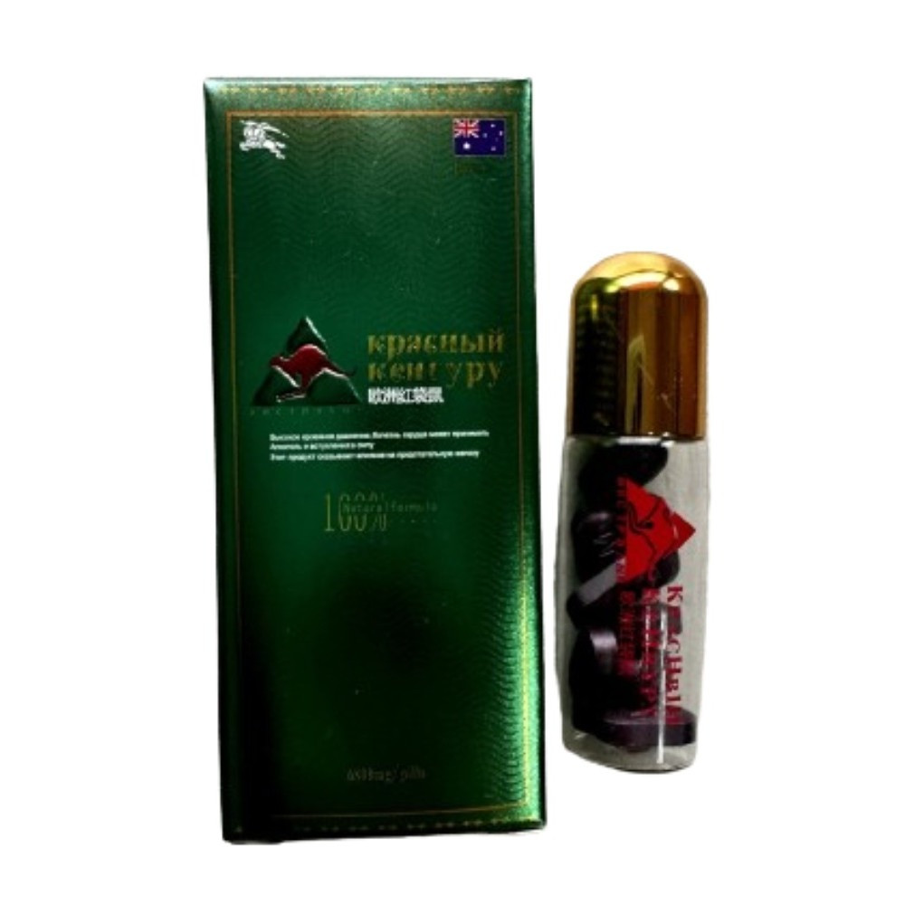 Таблетки для підвищення потенції та покращення ерекції Червоний кенгуру (ціна за упаковку, 10 таблеток) 18+, фото 1