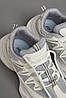 Кросівки жіночі сірого кольору на шнурівці 178105P, фото 4