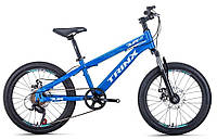 Подростковый велосипед 20" Trinx Junior 1.0 Blue-green-white (10700027)