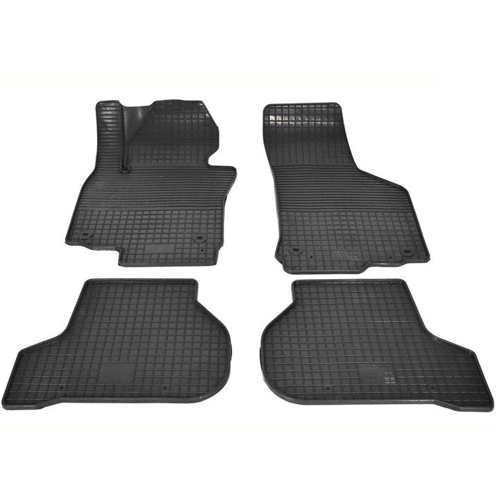 Килимки в салон гумові RTI для Skoda Octavia II 04-/Golf 03-/Golf 08-/Jetta 05- 4 шт.