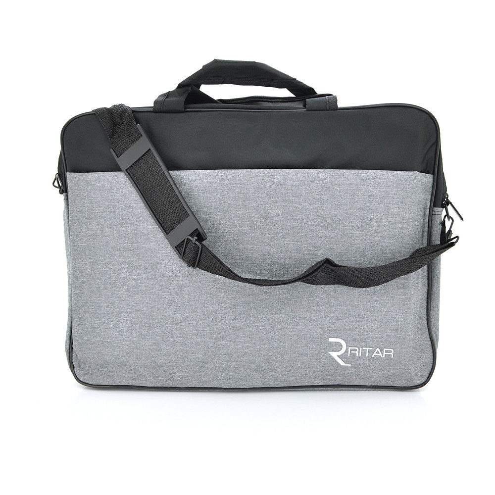 Сумка для ноутбука Ritar 15.6" джинсова тканина, Gray-black