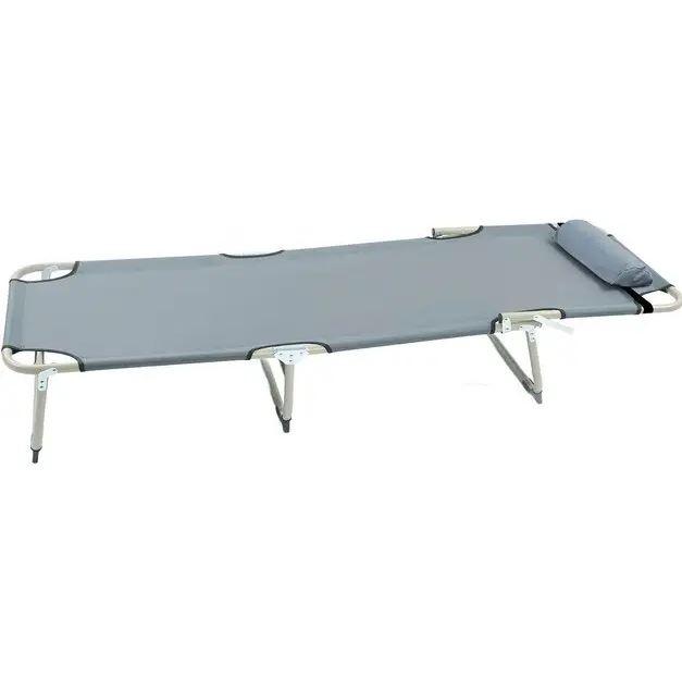 Ліжко-розкладачка RIAS R-41 з подушкою 180x60x30см Grey (3_04707)