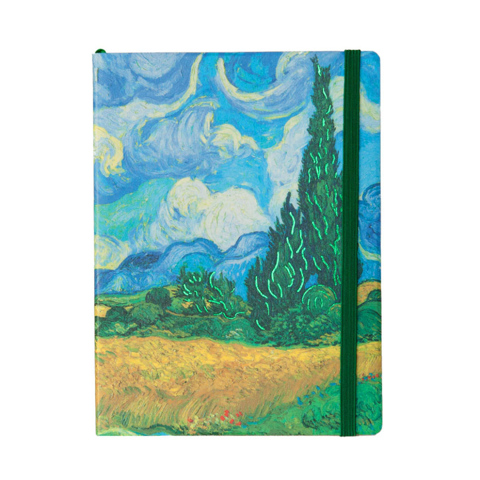Планер-записна книжка Ван Гог "Пшеничне поле з кипарисом" 22402-KR м'яка обкладинка, 192 сторінки