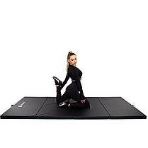 Мат гімнастичний складний Springos 240 x 120 x 5 cм FA0065 Black, фото 6