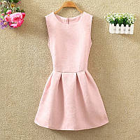 Платье женское жаккардовое розовое 44