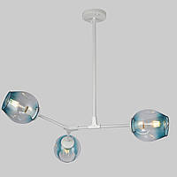 Люстра на 3 лампы Lightled Molecule 52-L7731-3 WH+BL GG, код: 8123284