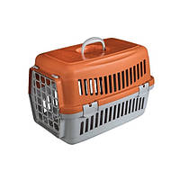 Переноска для кошек и собак Animall CNR-102 48.5х32.5х32.5 см Серо-оранжевая (2000981202460) NX, код: 7638625
