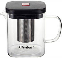 Заварочный чайник со съемным ситечком Oxio 1л DP218679 Ofenbach NX, код: 8383701