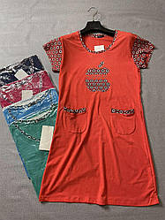 Сукня жіноча повсякденна з кишенями, В'єтнам. Розміри норма 3XL-5XL (48-56)
