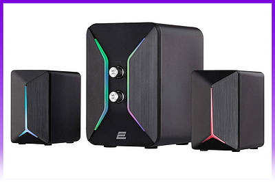 2E Акустична система PCS301 RGB, 2.1, USB, Black - | Ну купи :) |