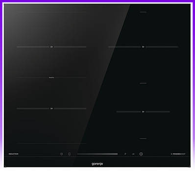 Gorenje Варильна поверхня індукційна, 60см, поєднання конфорок, чорний - | Ну купи :) |