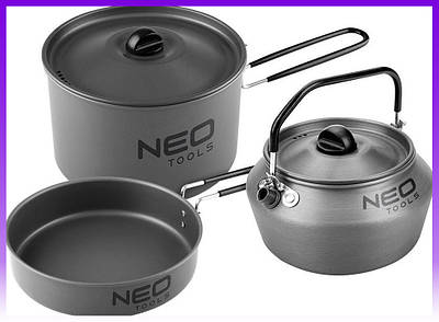 Neo Tools Набір посуду туристичного 3 в 1 - | Ну купи :) |