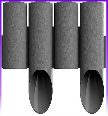 Cellfast Газонна огорожа STANDARD, 4 елементи, 2.3м, сірий - | Ну купи :) |