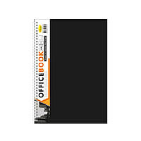 Блокнот А4 Апельсин АП-1502 80 листов пружина сбоку Черный BM, код: 8258469