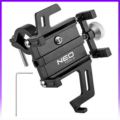 Neo Tools Тримач смартфона для велосипеда, алюмінієвий, діапазон 5.5-9.5 см - | Ну купи :) |