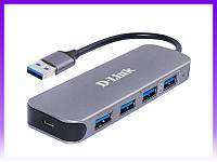 D-Link USB-концентратор DUB-1340 4port USB 3.0 з блоком живлення - | Ну купи :) |