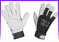 Neo Tools Перчатки рабочие, регулировка запястья на липучке, из козьей кожи, размер 8 - | Ну купи :) |