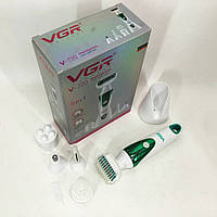 Набір VGR V-720 5 в 1 для догляду, триммер для носа, брів, тіла, пристрій для чищення BR-382 обличчя, масажер