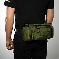 Сумка - подсумок тактическая поясная Tactical военная, сумка нагрудная с ремнем на плечо 5 литров AJ-879